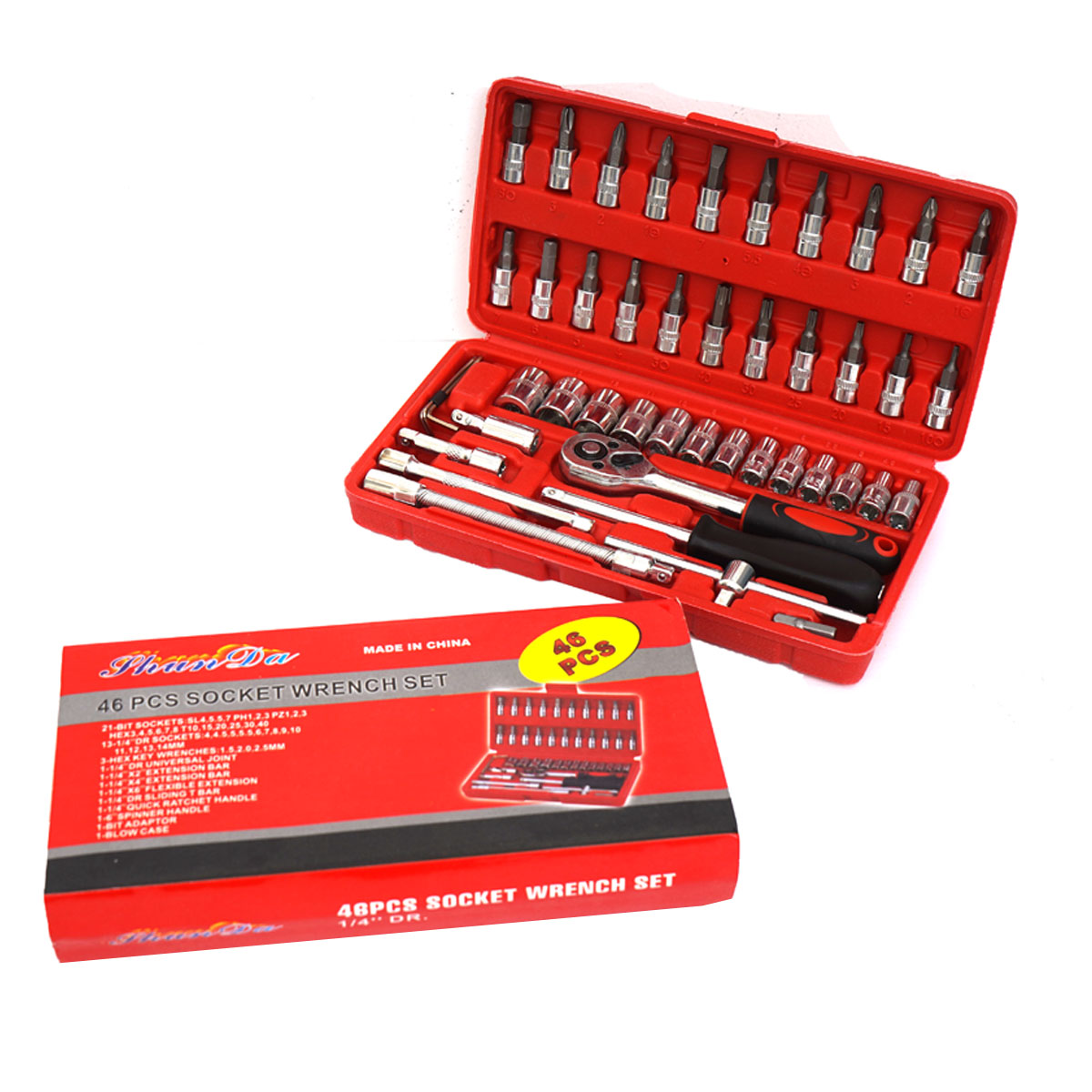 توضیح آچار بکس 46 عددی مدل Phunda